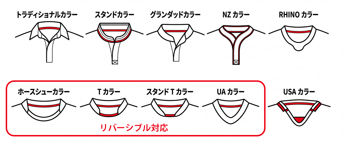 襟のスタイル