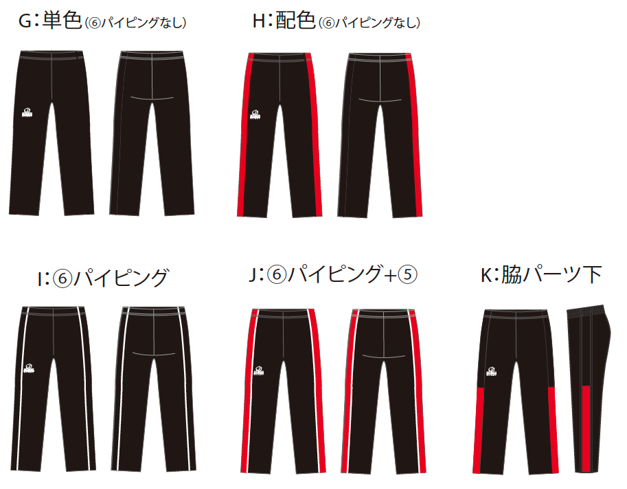 STEP.2　パンツのカスタムする型を決める